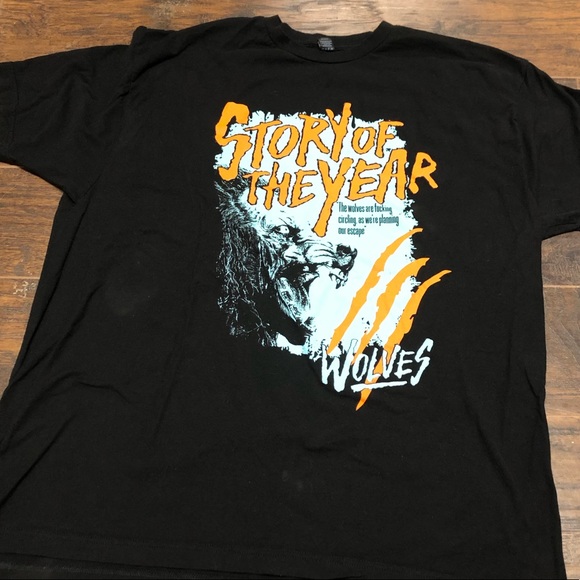 Story of The Year Other - Story of the Year Wolves Graphic Band Tee XXL
